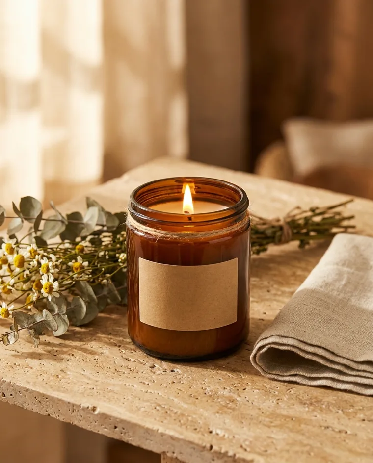 Artisan candle brand concept — AI-generated