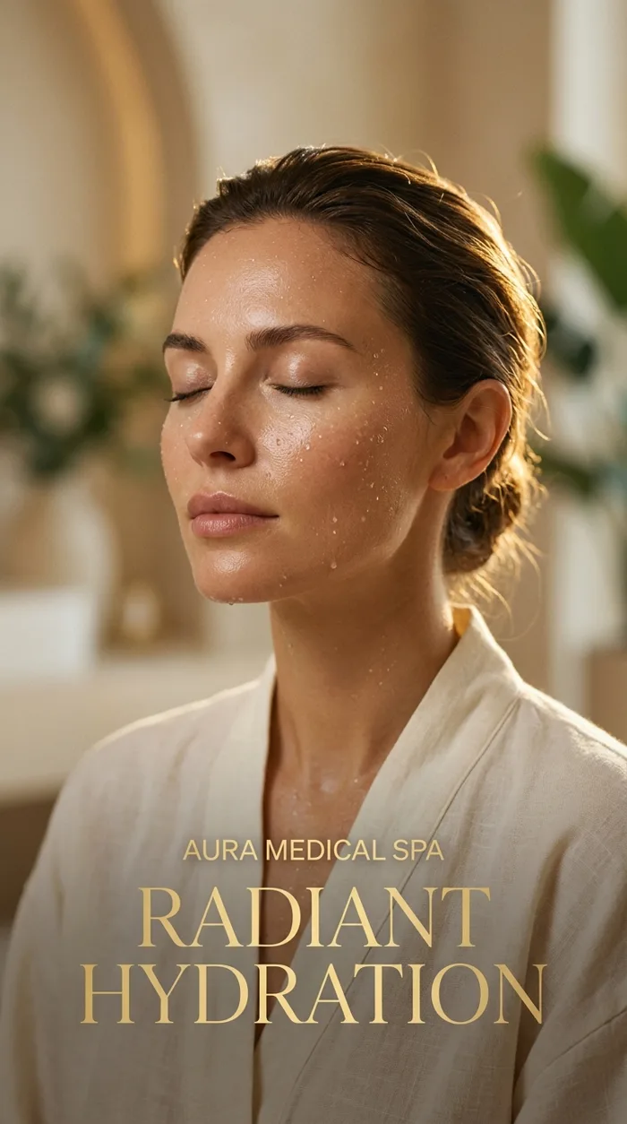 Med spa booking campaign concept — AI-generated