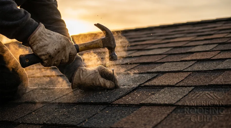 Roofing craftsmanship concept — AI-generated