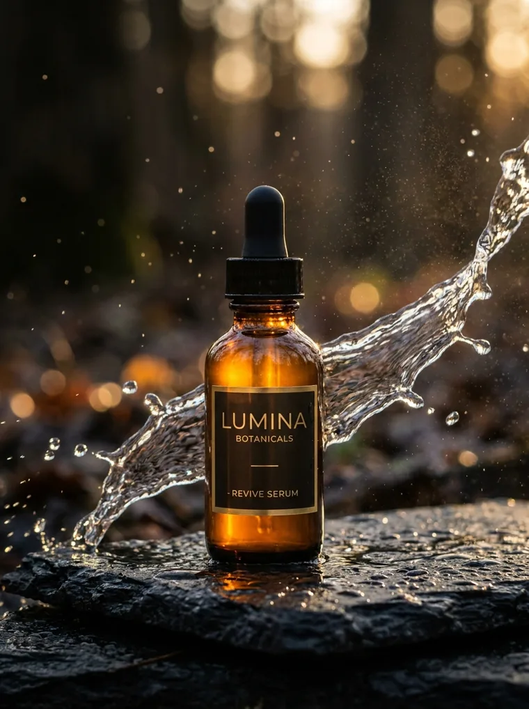 Skincare product ad concept — AI-generated